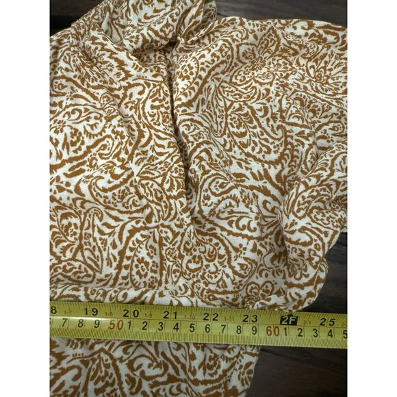 NWT Savanna Jane Babydoll Western Boho Gold Paisley Print Dress 2X Fall - Picture 10 of 13